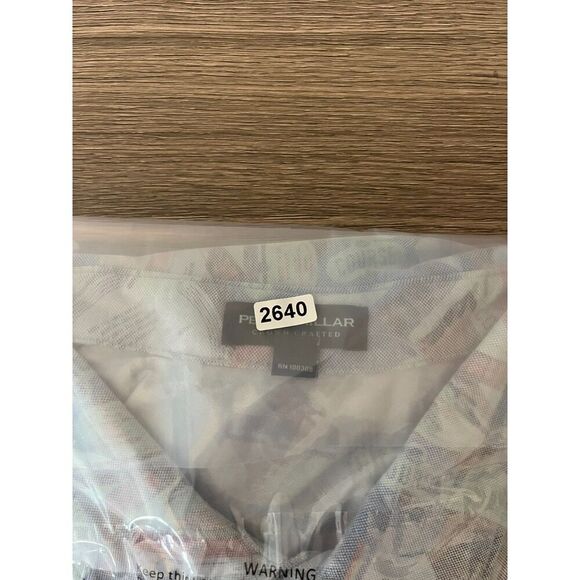 Peter Millar Crown Crafted Tailored Fit Ace Disc Pique Golf Polo Men's XL AOP - Picture 8 of 10